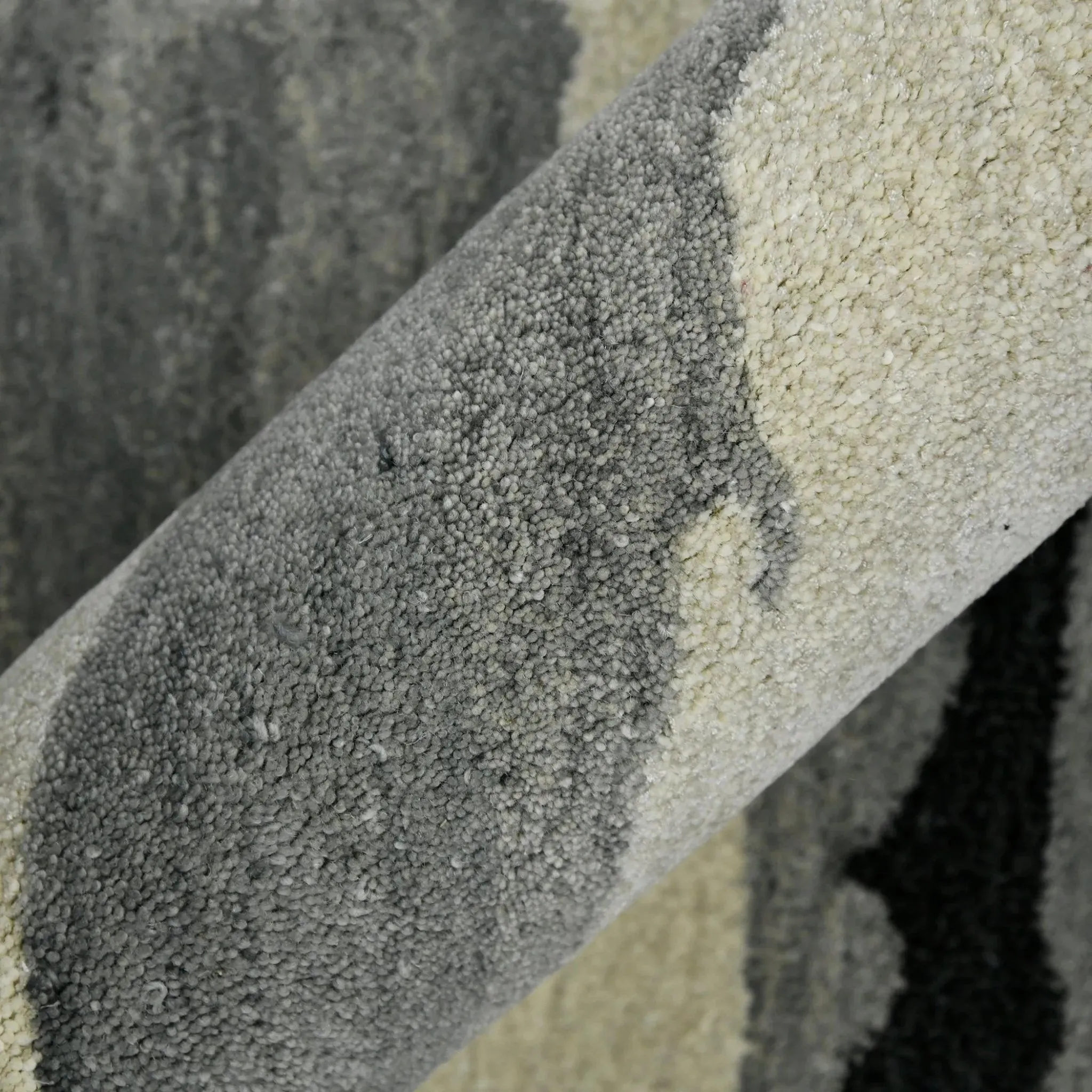 Abstract ABS-6 Dark Grey Rug