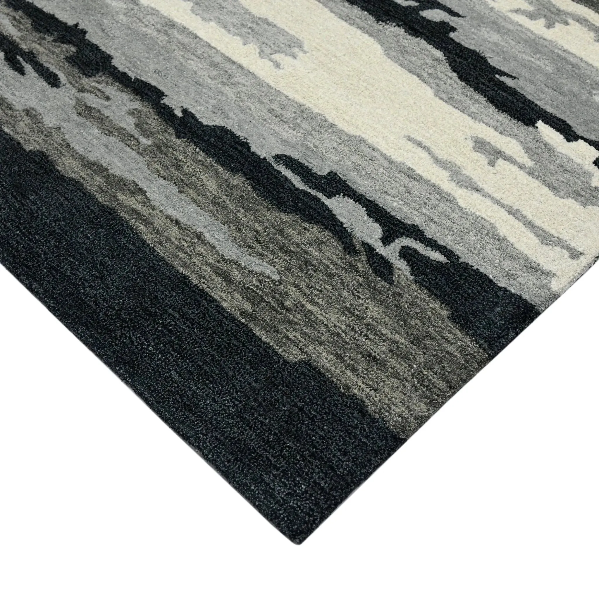 Abstract ABS-6 Dark Grey Rug