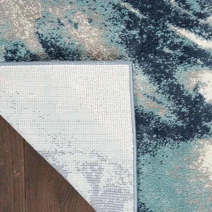 American Manor (KI100) AMR03 Blue/Ivory Rug