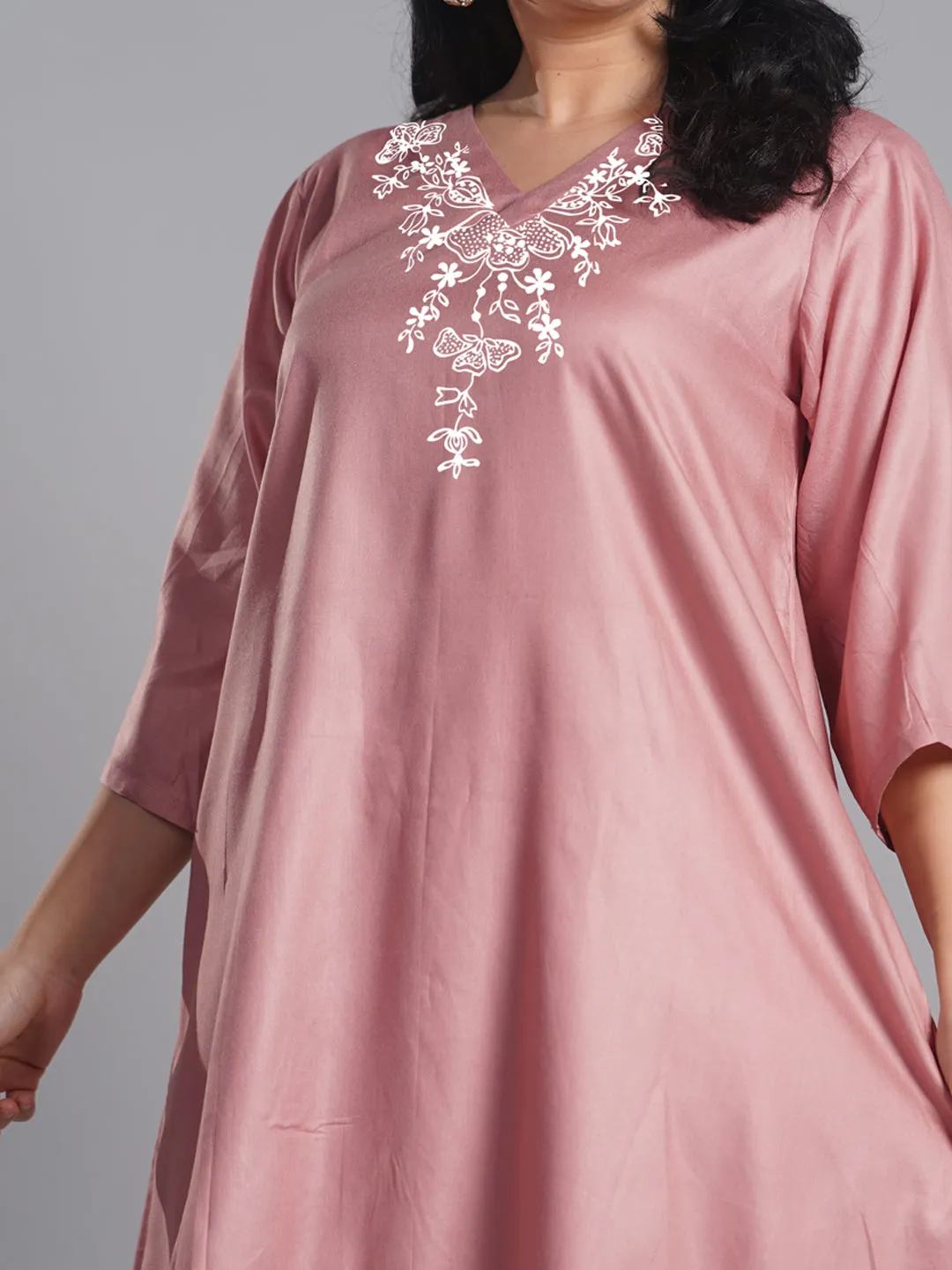 Blush Rayon Kurti - Athena