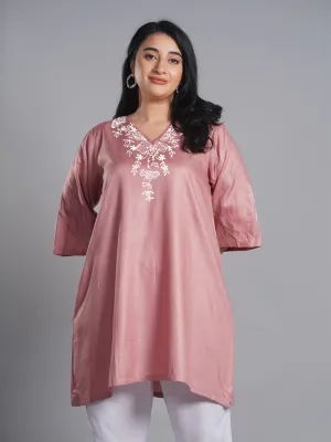 Blush Rayon Kurti - Athena