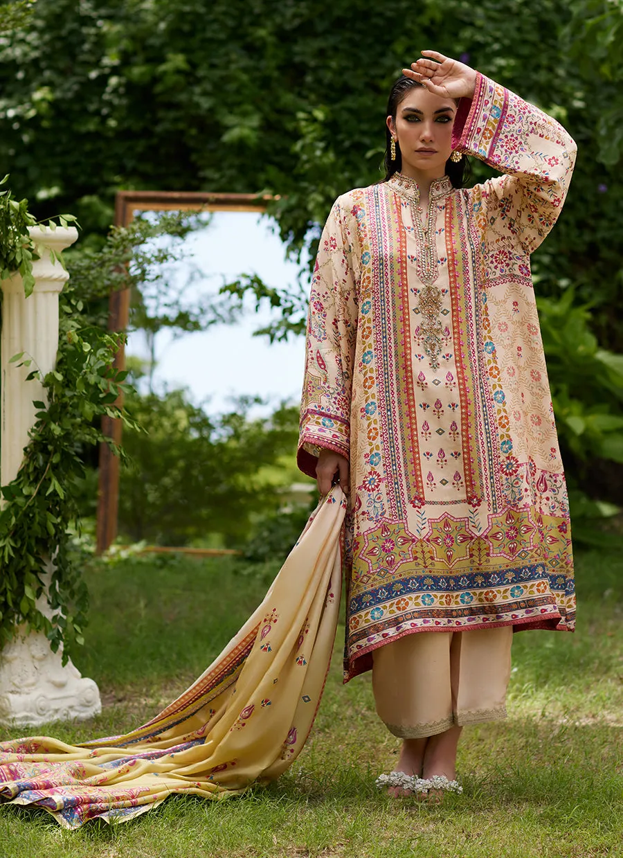 Delkash Shirt And Dupatta