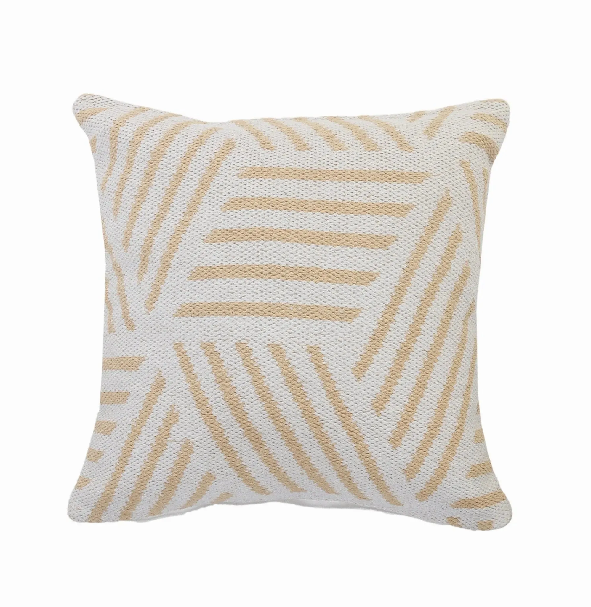 Elemental Lr07551 Tan/White Pillow