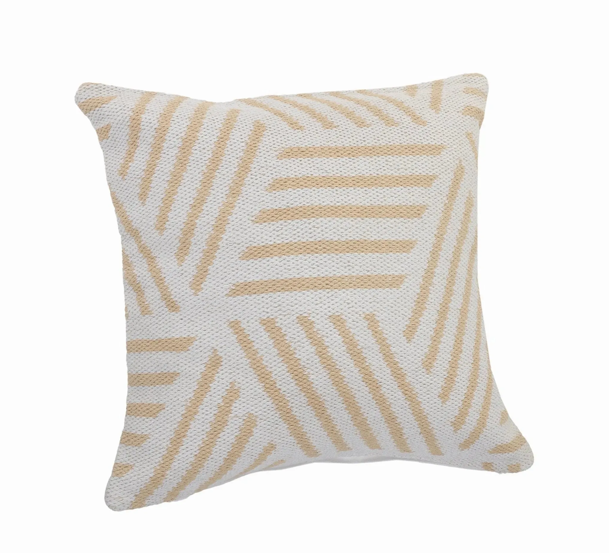 Elemental Lr07551 Tan/White Pillow