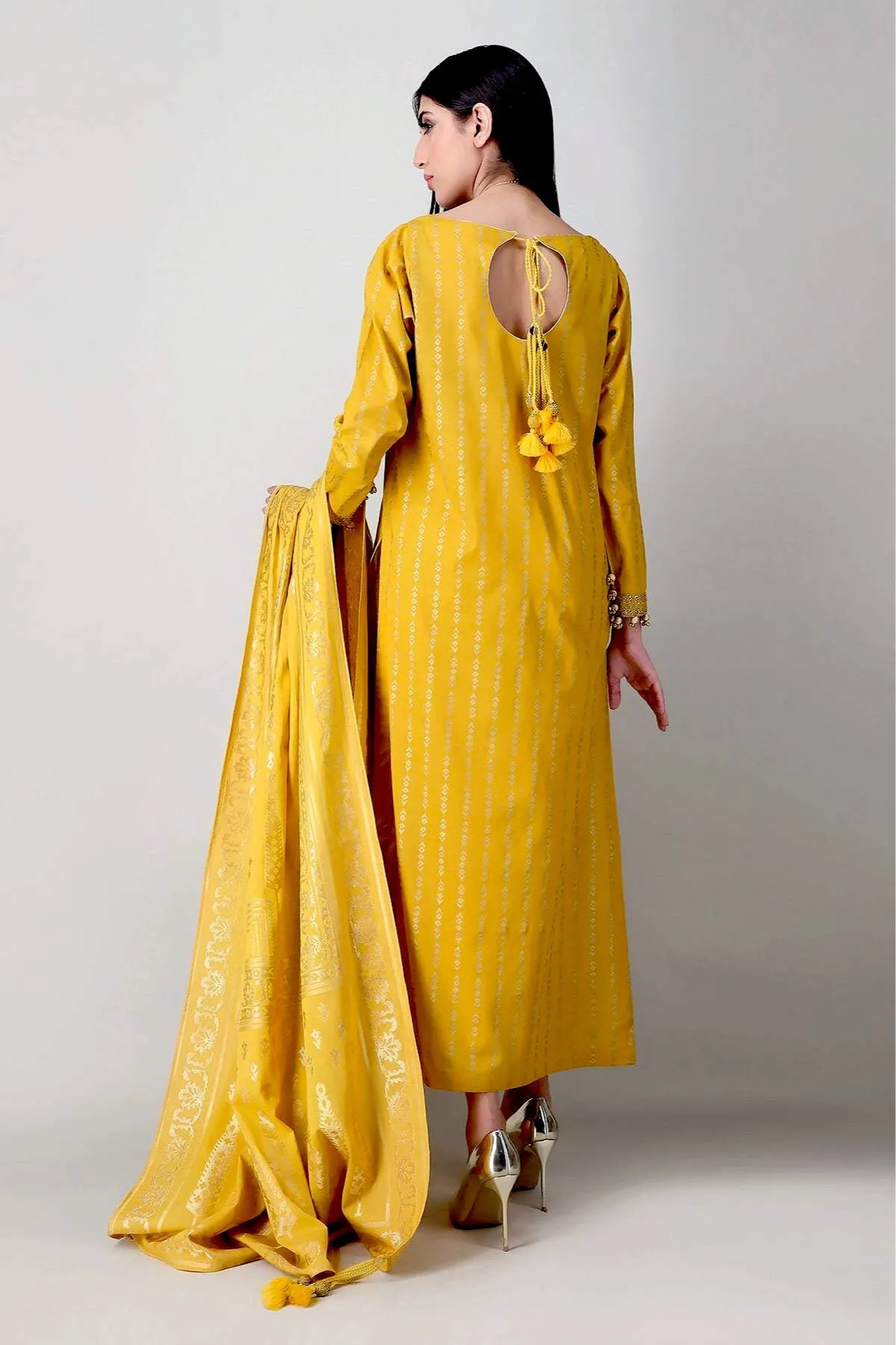 Khaadi Embroidered 3 Piece Suit · Sun Blissed – K21114 Yellow