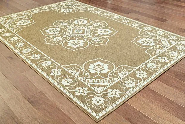 Marina 7764J Tan Ivory Rug