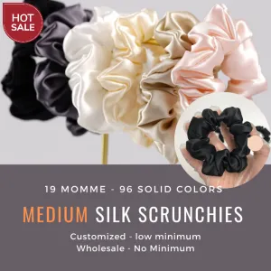 Medium Silk Scrunchie Custom Wholesale