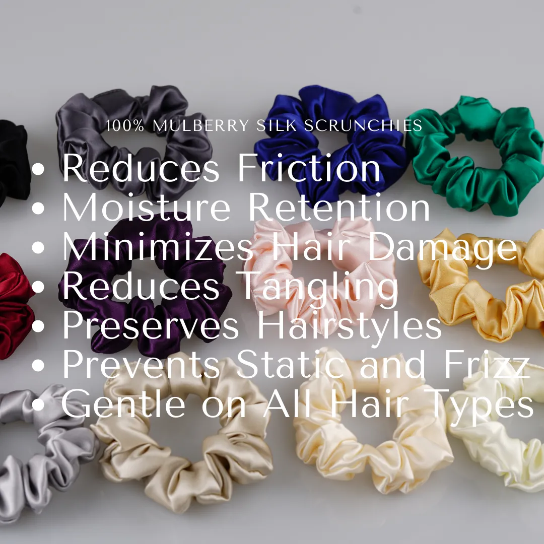 Medium Silk Scrunchie Custom Wholesale