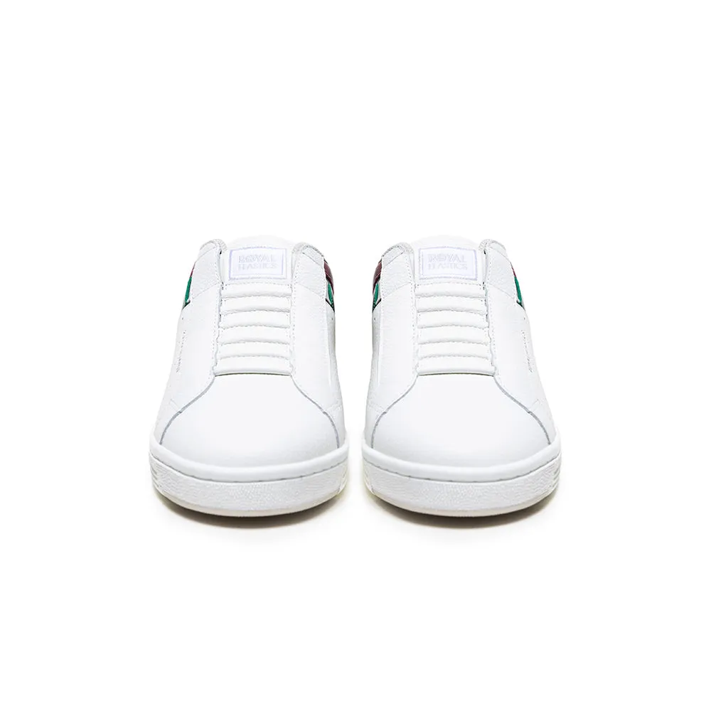 Men's Icon OG White Green Red Logo Leather Sneakers 01943-041