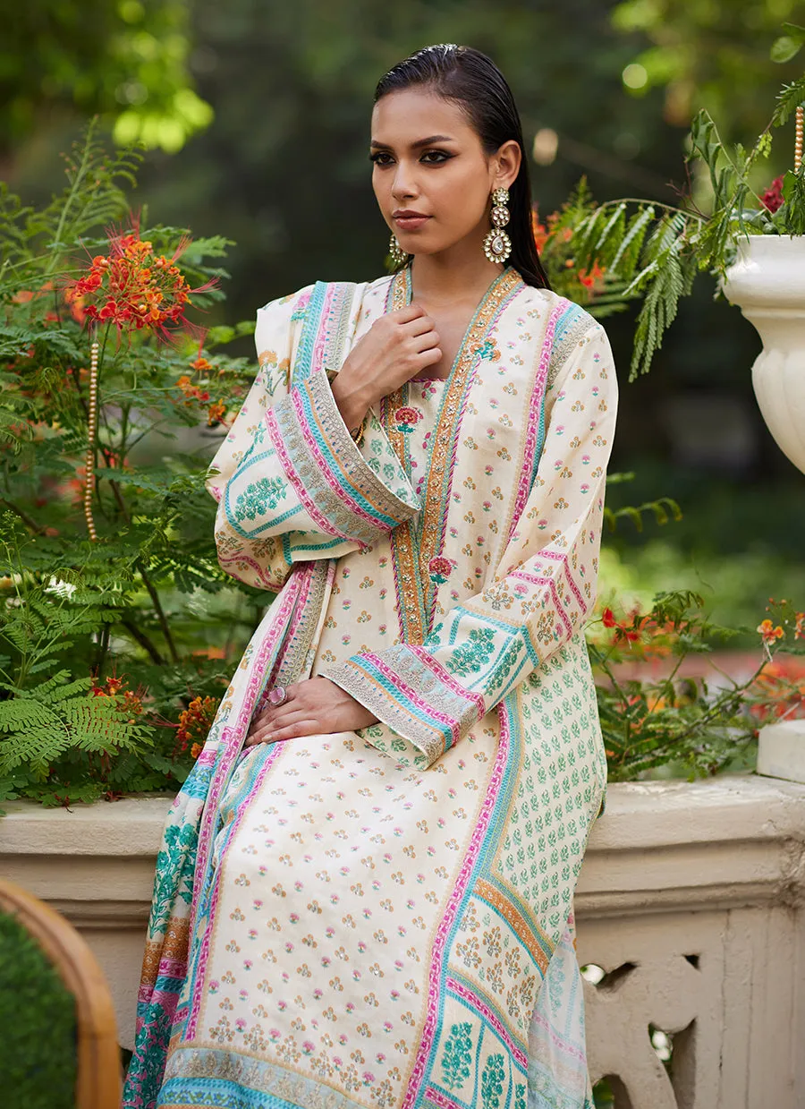 Nural Ivory Kurta And Dupatta