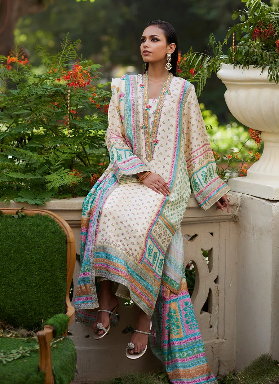 Nural Ivory Kurta And Dupatta