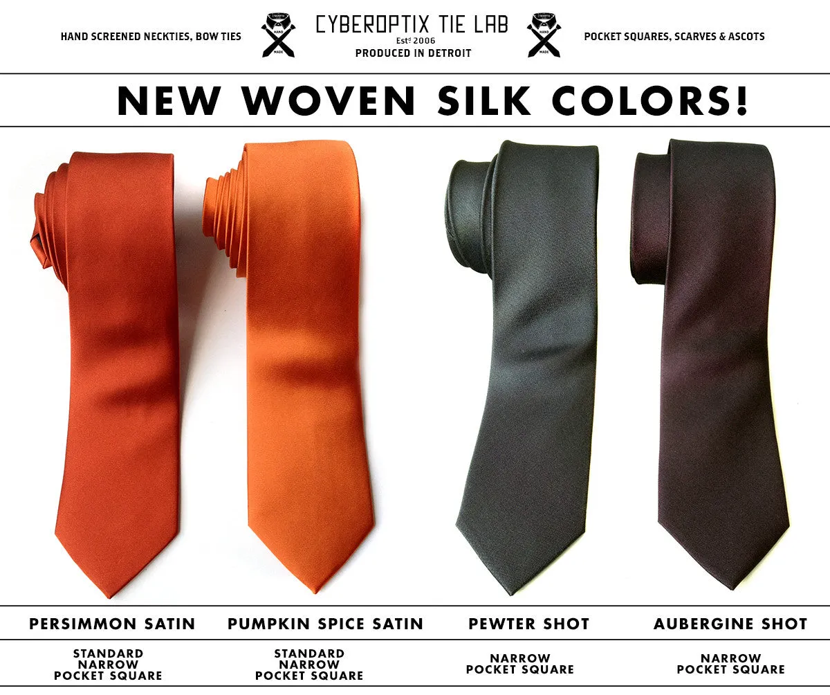 Solid Color Silk Ties, No Print. 60  Colors! Standard & Narrow Size