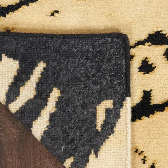 Wool & Silk CGS36 Gold/Black Rug