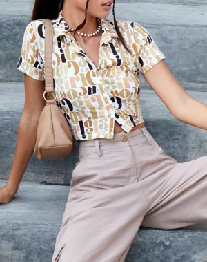 Wuma Cropped Shirt in Cowgirl